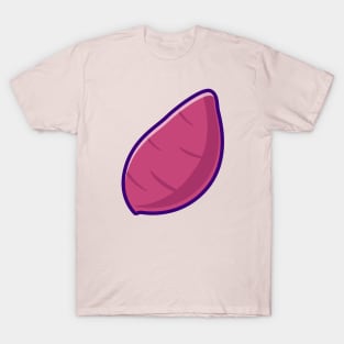 Purple Sweet Potato Cartoon T-Shirt